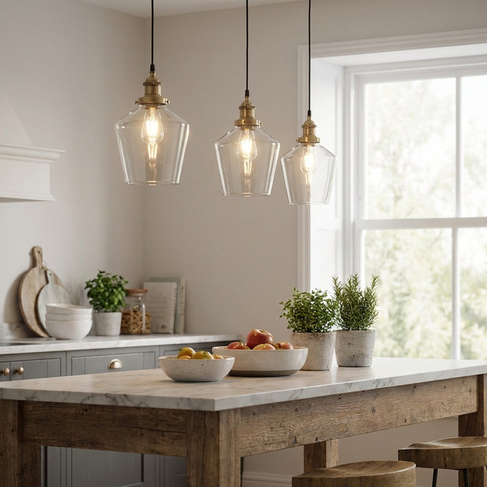 Clara Glass Kitchen Island Pendant Light
