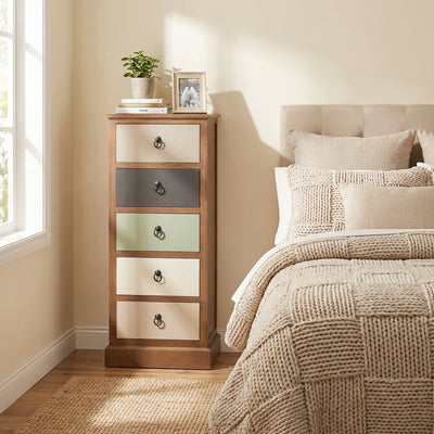 Mosaic Sage 5 Drawer Chest