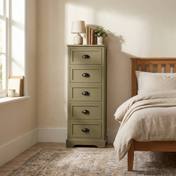 Grove Green Tallboy 5 Drawers